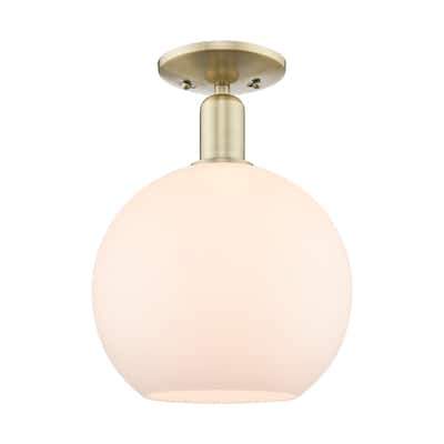Innovations Lighting 716-1C-14-10 Athens Semi-Flush Athens 10" Wide