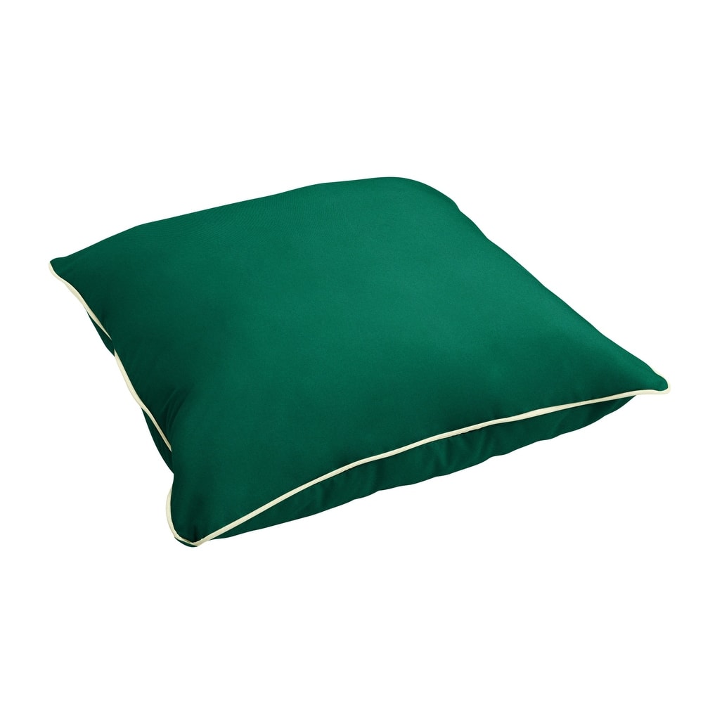 Sorra Home Sunbrella Outdoor Corded Floor Pillow Single