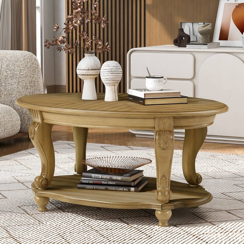 3-Piece Coffee Table Set with 2 End Side Tables