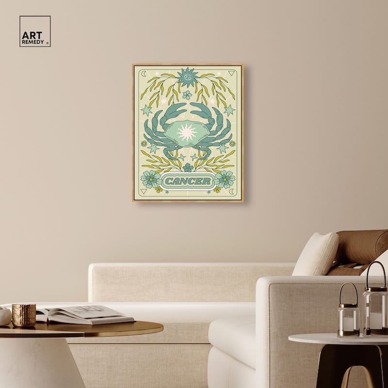 Cancer Stars Card Canvas by Art Remedy