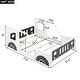 preview thumbnail 5 of 10, Full Size Classic Car-Shaped Platform Bed with Wheels, Sturdy Pine Wood Frame, White - Fun Kids' Bedroom Design