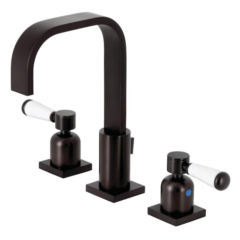 Kingston Brass Paris 1.2 GPM Widespread Bathroom Faucet with Pop-Up - Oil Rubbed Bronze