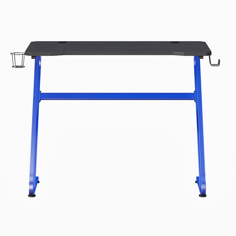Professional Gaming Ergonomic Desk with Cup Holder and Headphone Hook