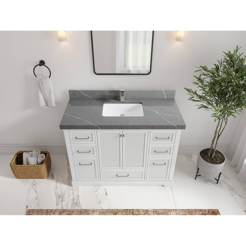 Willow Collections 48 in. W x 22 in. D Alys Single Sink Bathroom Vanity with Countertop
