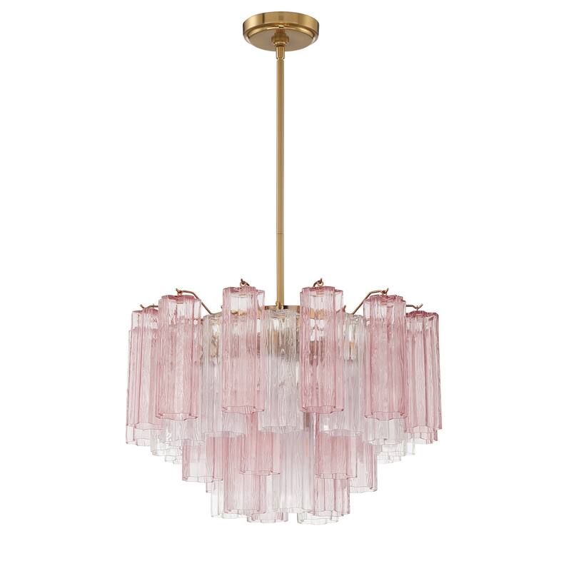 Crystorama Lighting Group ADD-308-SP Addis 9 Light 22" Wide Chandelier