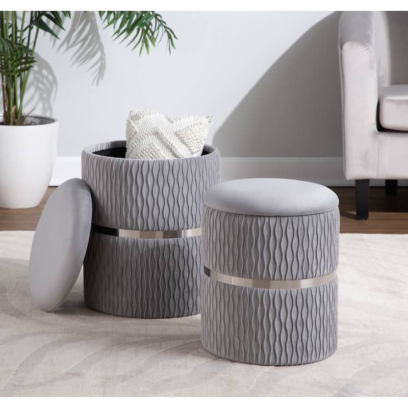 Lena Nesting Ottoman Set