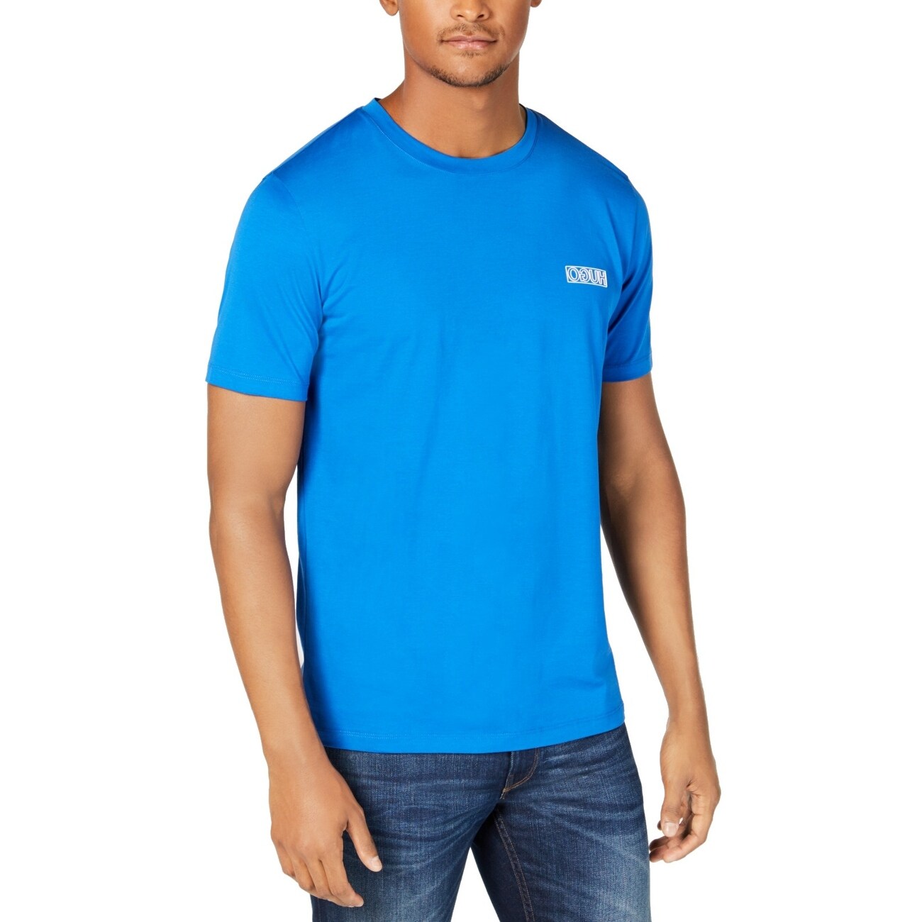 mens blue hugo boss t shirt