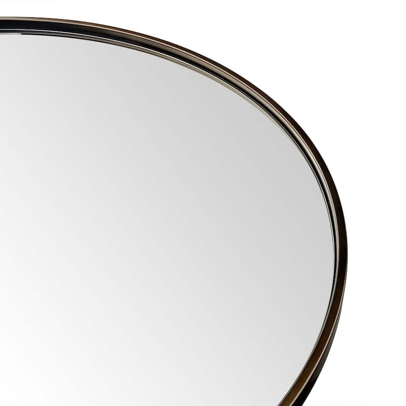 TEHOME Korra Round Wall Mirrors 30 and 36 Inch Metal Frame Options for Bathroom Bedroom & Entryway