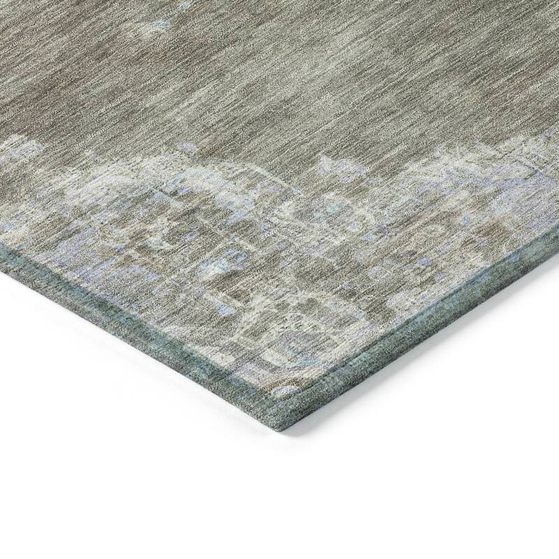 Machine Washable Indoor/ Outdoor Traditional Tabriz Chantille Rug