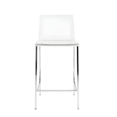 AFB decor Sasha Modern Clear Counter Stool