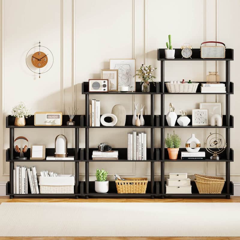 Costway 1/2 PCS 3-Tier Bookshelf with Anti-Tipping Kit, Industrial - See Details