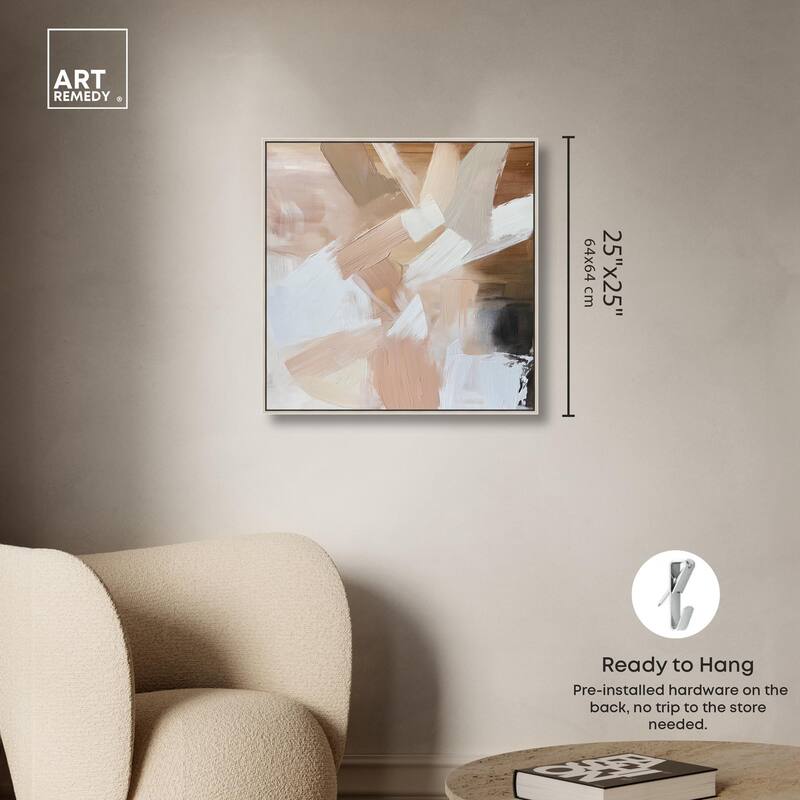 Taupe and Ash II Canvas by Art Remedy