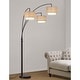 preview thumbnail 11 of 15, Broadway 3-light 4-way Switch Arch Floor Lamp