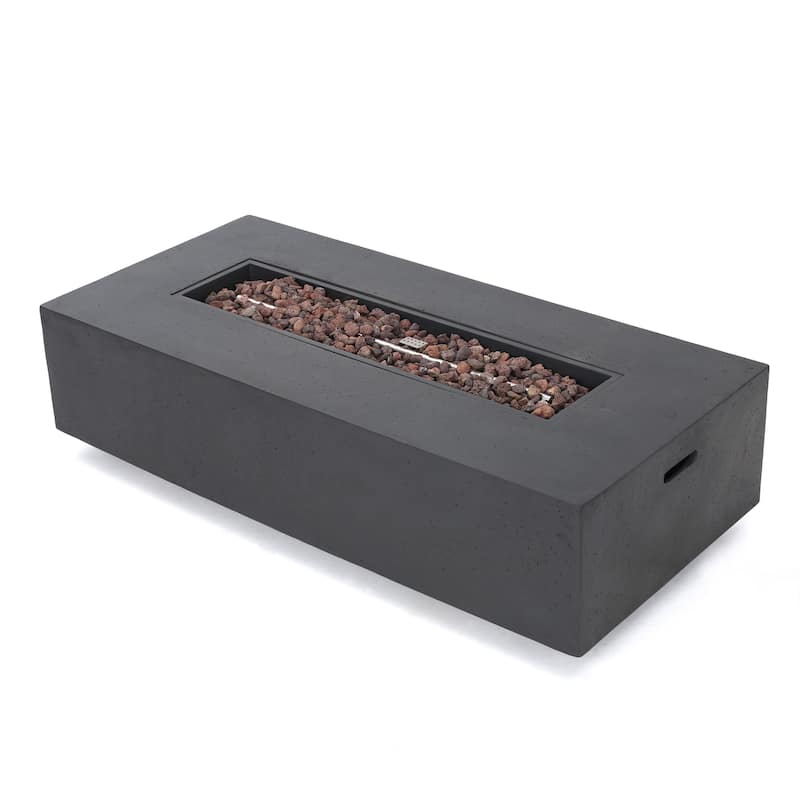 Cape Coral Outdoor 7-piece Chat Set with Fire Table by Christopher Knight Home