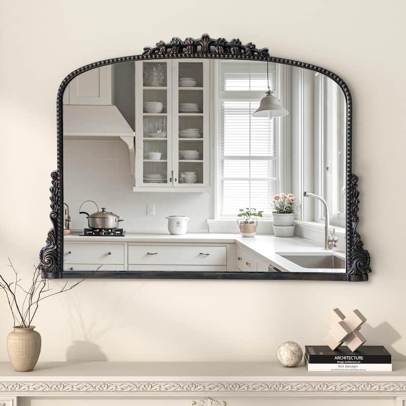Arch Wall Mirror Baroque Accent Mirrors - 36"×23"