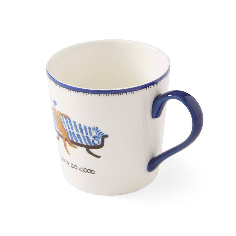 Kit Kemp for Spode Doodles Sofa So Good Mug