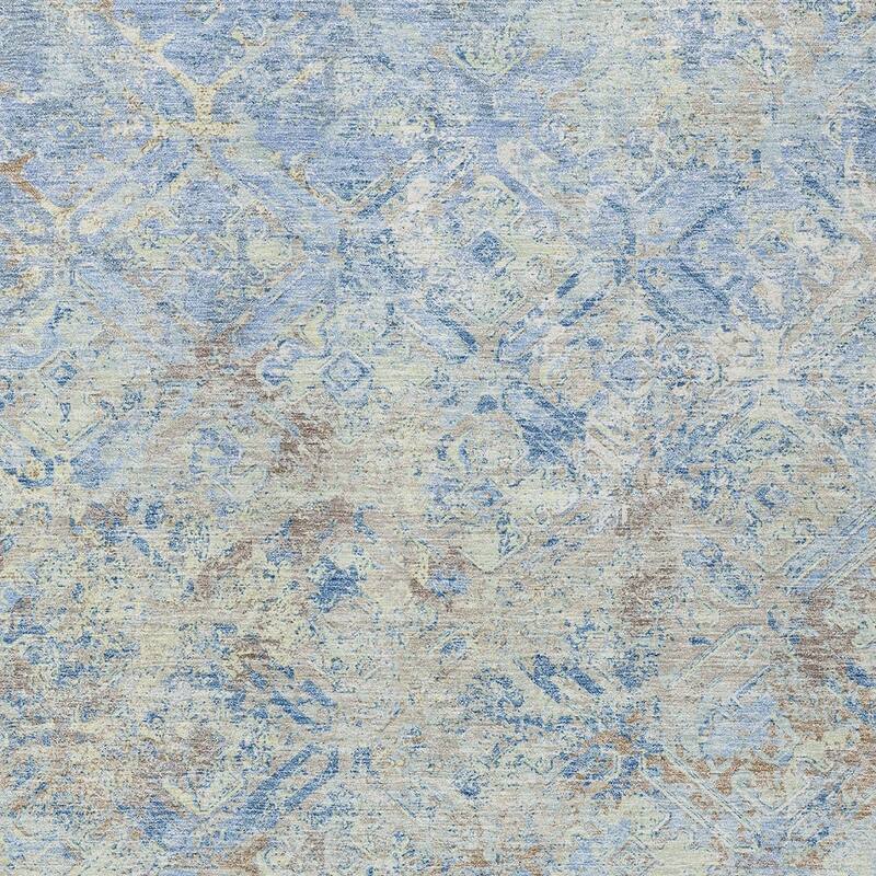 HomeRoots Geometric Transitional Rectangle Outdoor Rug