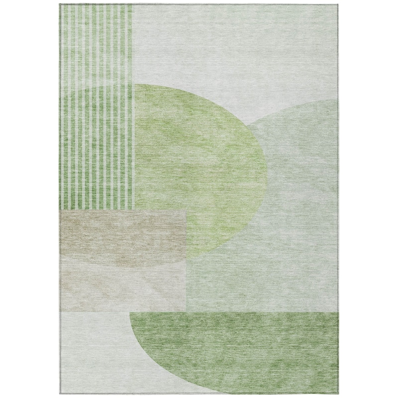 Machine Washable Indoor/ Outdoor Chantille Contemporary Modern Rug