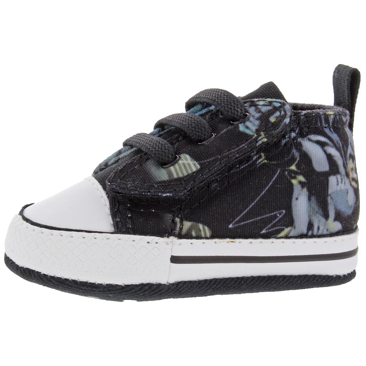 Shop Converse First Star Batman Crib Shoes Printed Casual 1
