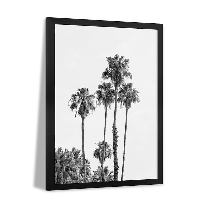 Palm Trees | Monochrome Premium Framed Poster by Melanie Viola