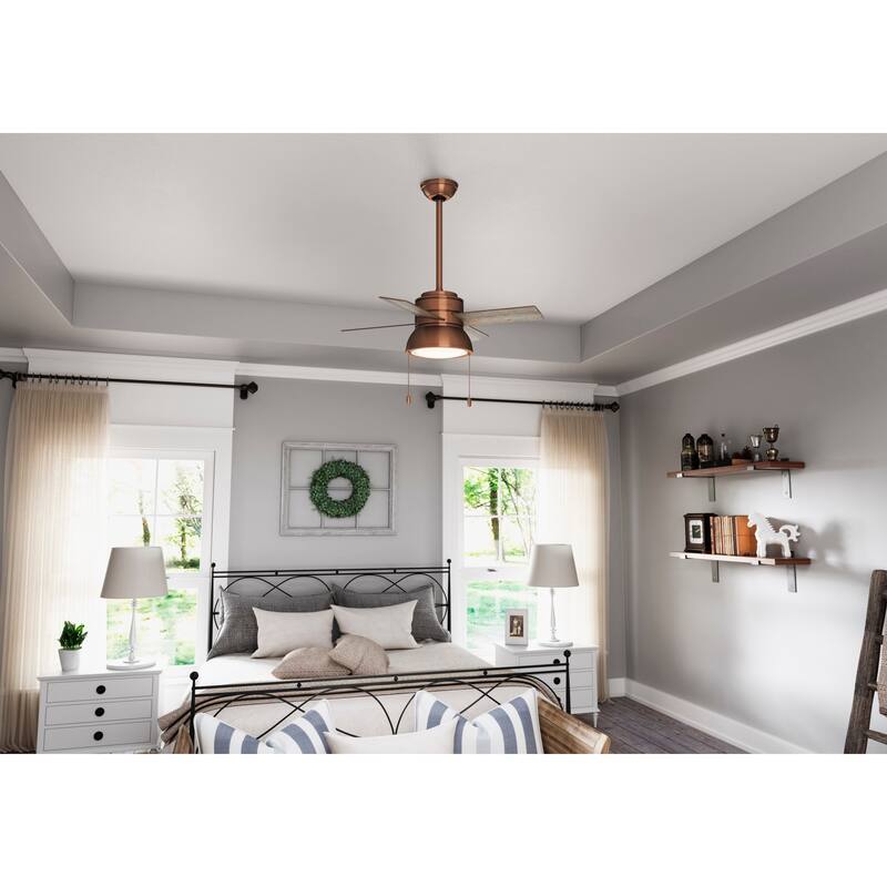 Hunter 36" Loki Ceiling Fan with LED Light - Bedrooms, Home Office, Laundry - Rustic, Farmhouse