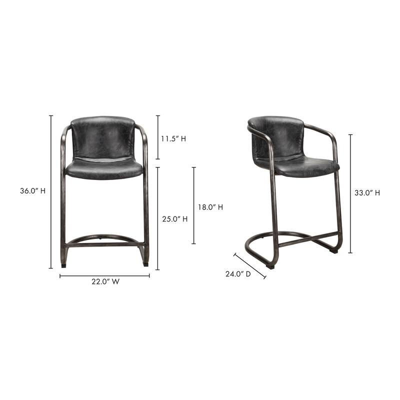 Aurelle Home Industrial Counter Stools (Set of 2)