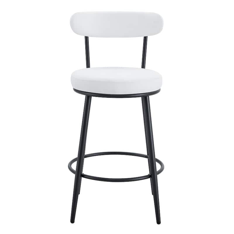 Two Sets Of Rrgonomic High Leg Bar Chairs,Technology Fabric Cushions,The Total Height Is 35.5 Inches