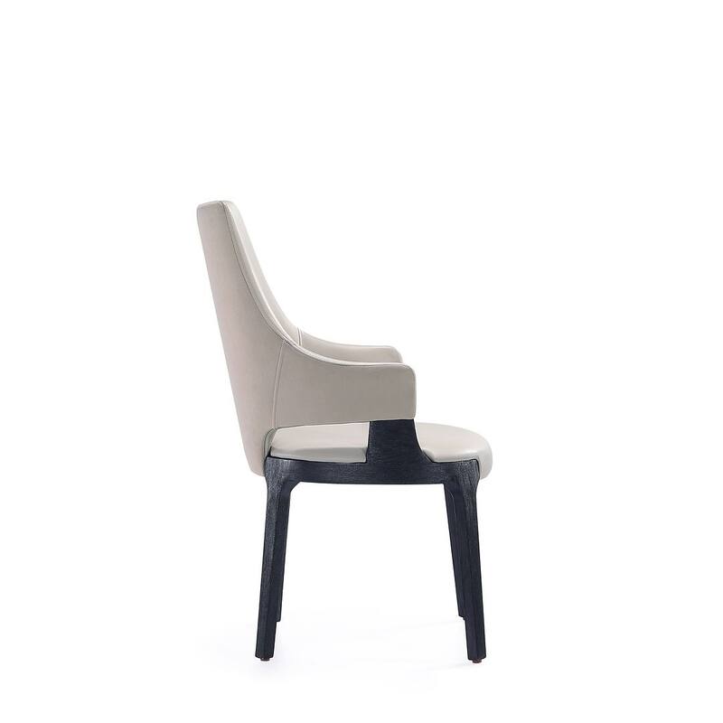 Manhattan Comfort Kara Modern Velvet Upholstered Dining Arm Chair