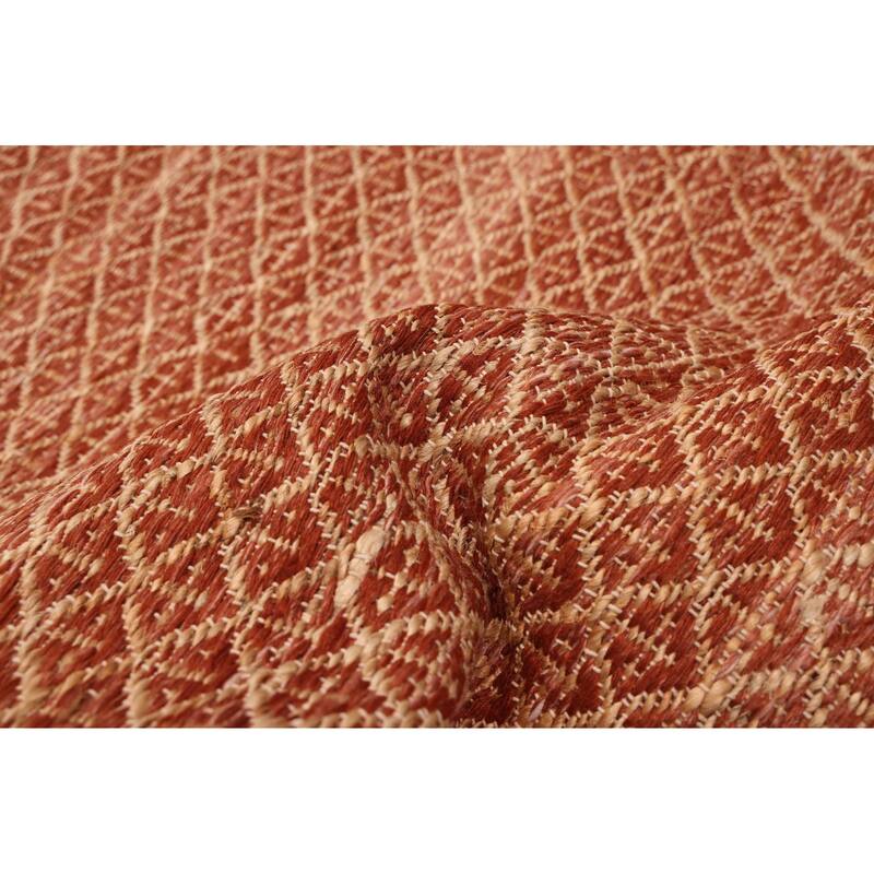 ECARPETGALLERY Flat-Weave Palas Denizli Dark Red Kilim - 5'2 x 7'5