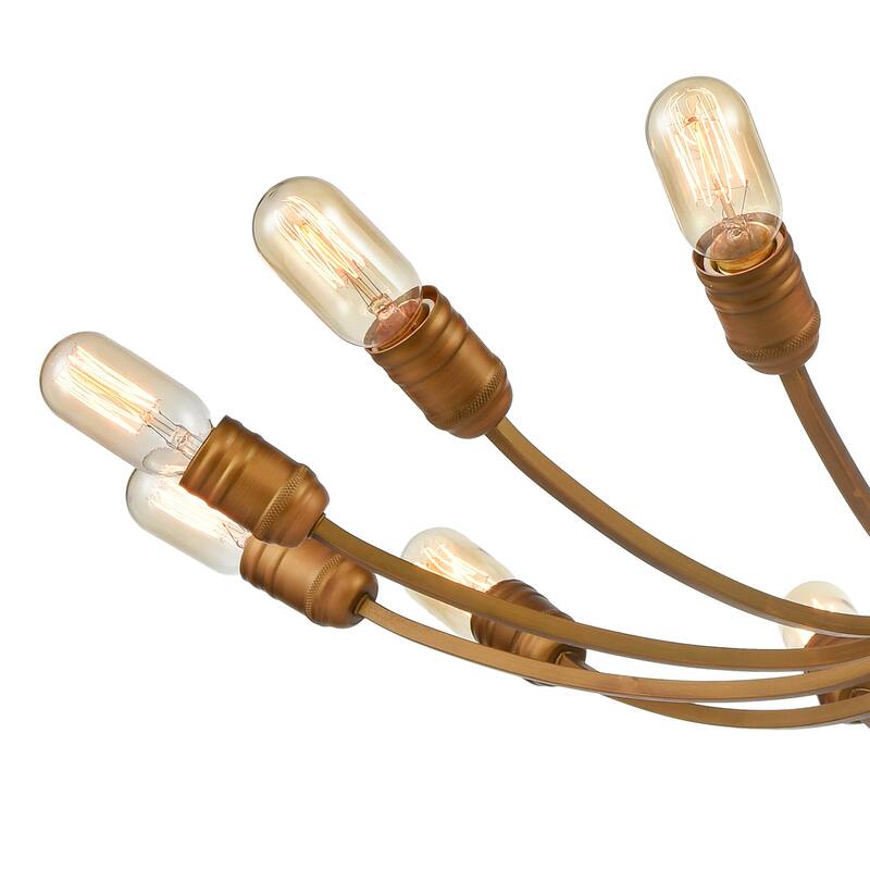 Elk Home Conway Painted Aged Brass Metal 12 Light Chandelier
