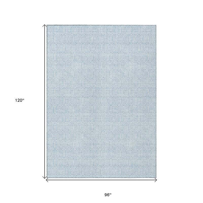 HomeRoots Geometric Transitional Rectangle Outdoor Rug
