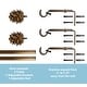 preview thumbnail 11 of 15, 3/4" Farmhouse Pinecone Curtain Rod Adjustable Designer Window Single Rod