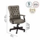 preview thumbnail 33 of 55, Key West High Back Tufted Office Chair with Arms by Bush Furniture