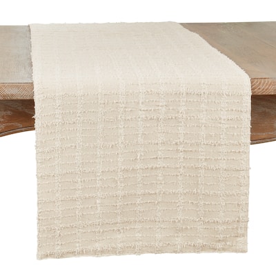 Table Runner with Textured Design - 13"x72"