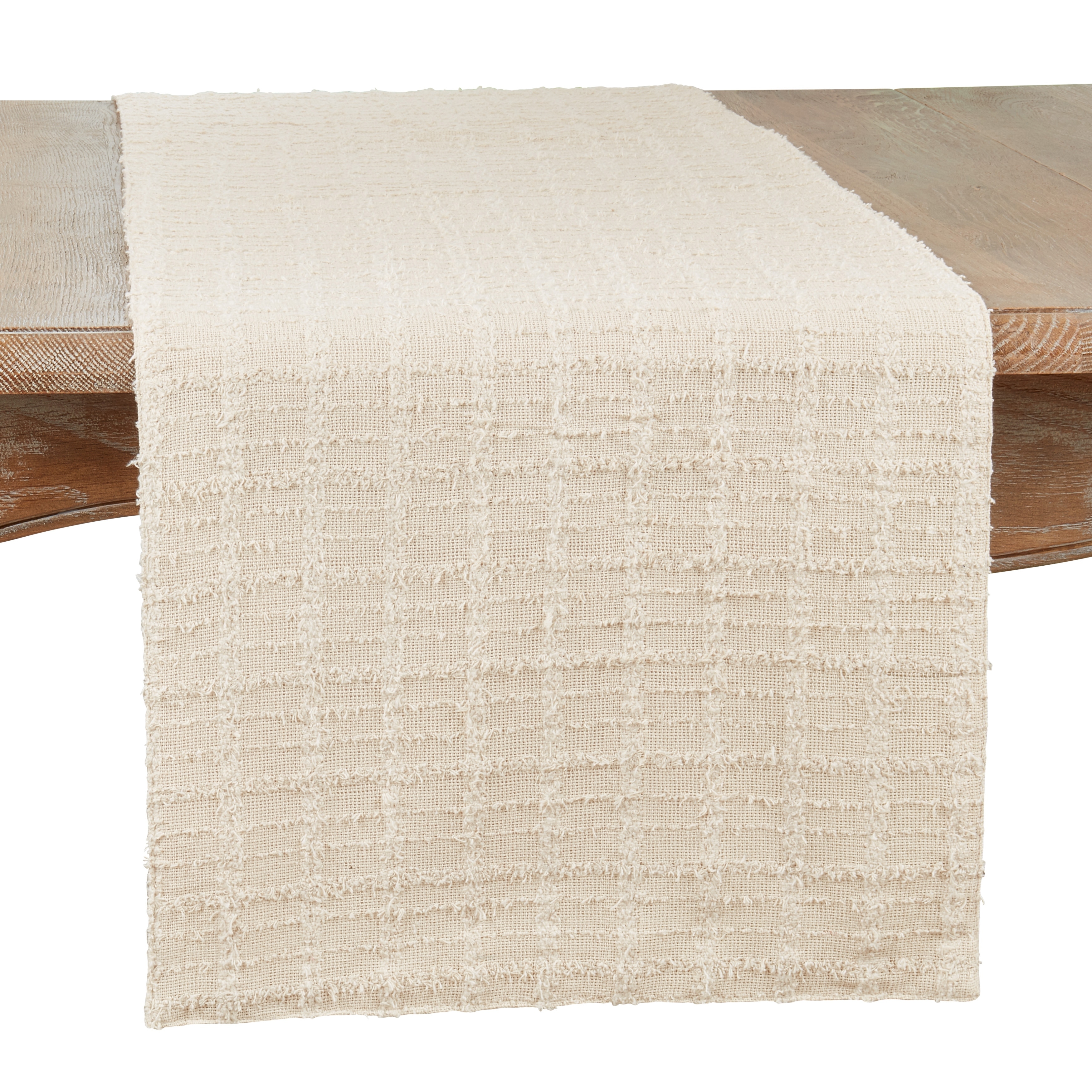 Table Runner with Textured Design - 13"x72"