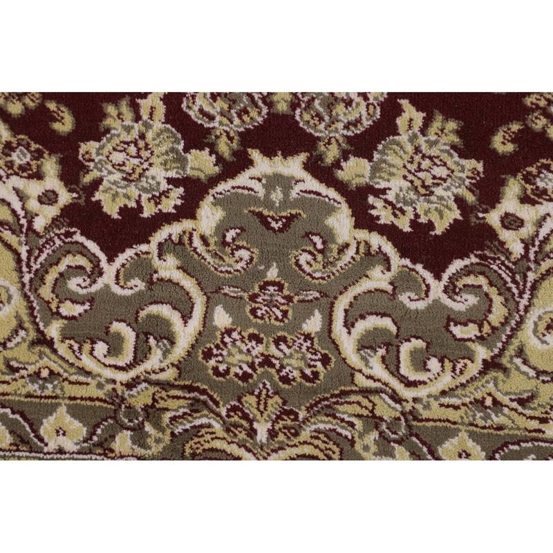 Victorian Style Kashan Turkish Area Rug Bedroom Machine Made Carpet - 6'9" x 9'9"