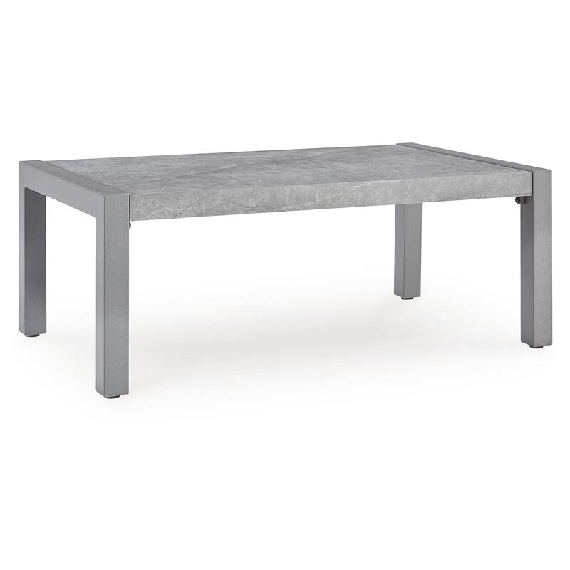 Signature Design by Ashley Moonlight View Gray Outdoor Coffee Table - 48" W x 28" D x 18" H