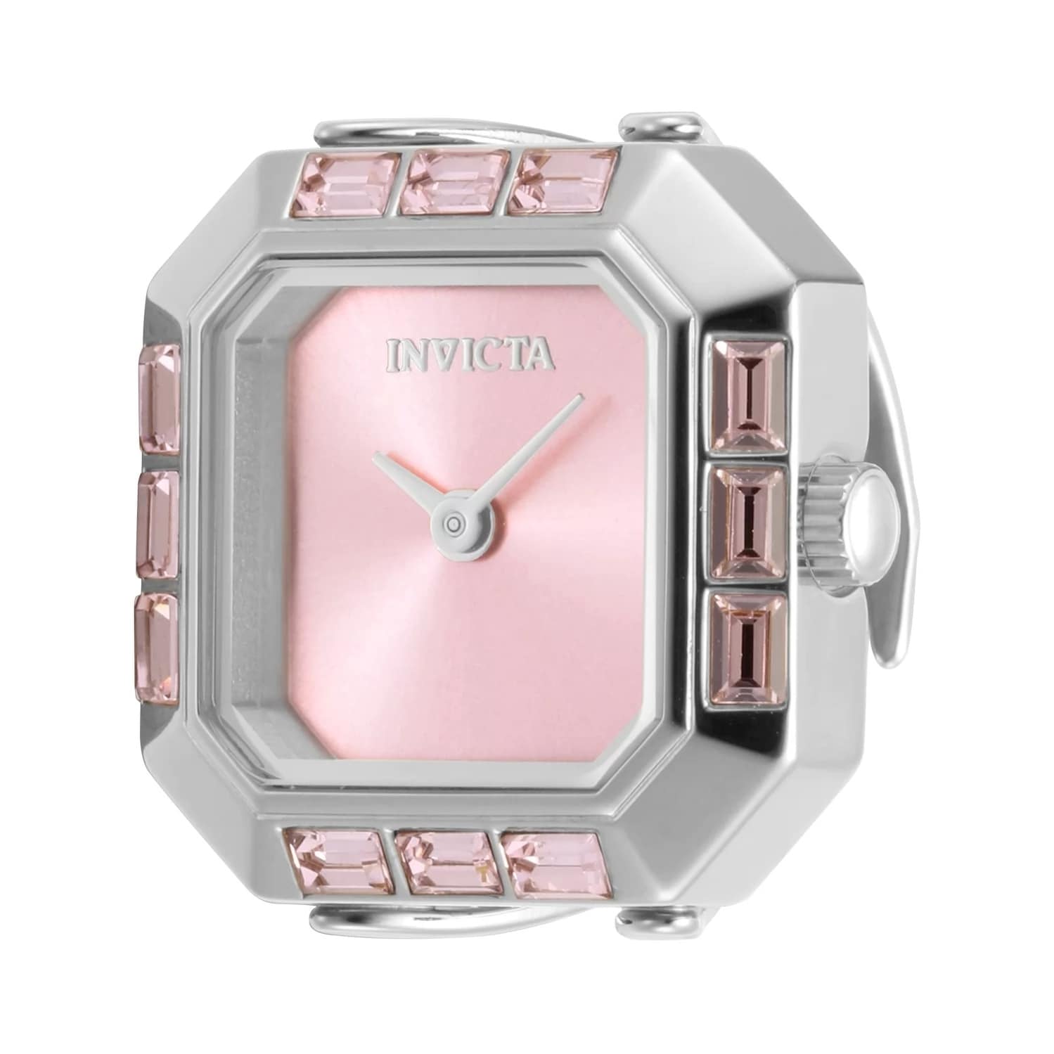 Invicta Women's 49581 Mini Quartz 2 Hand Pink Dial Ring Watch