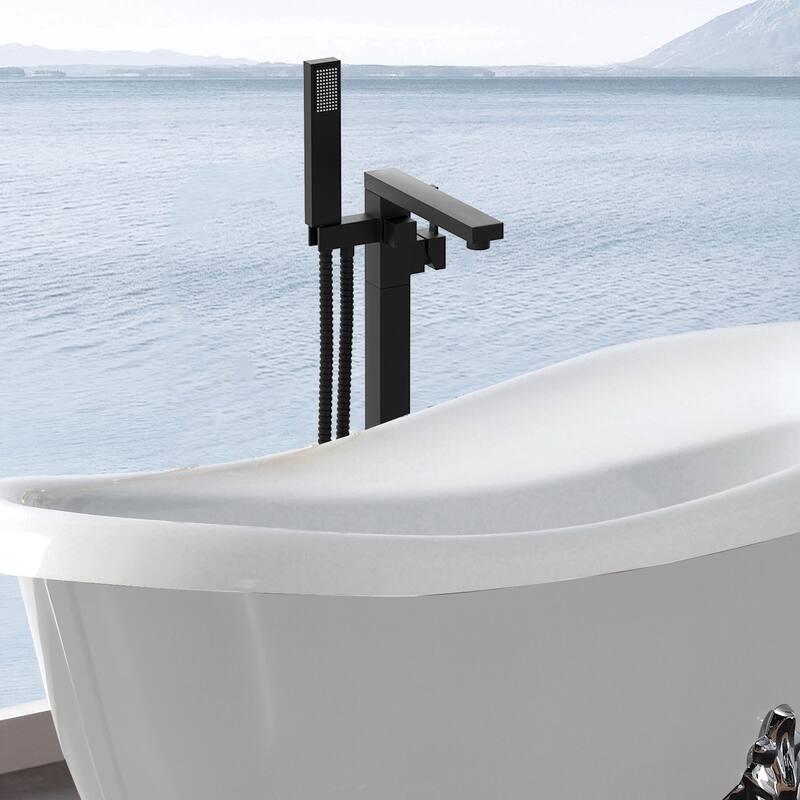 Freestanding Bathtub Faucet with Hand Shower