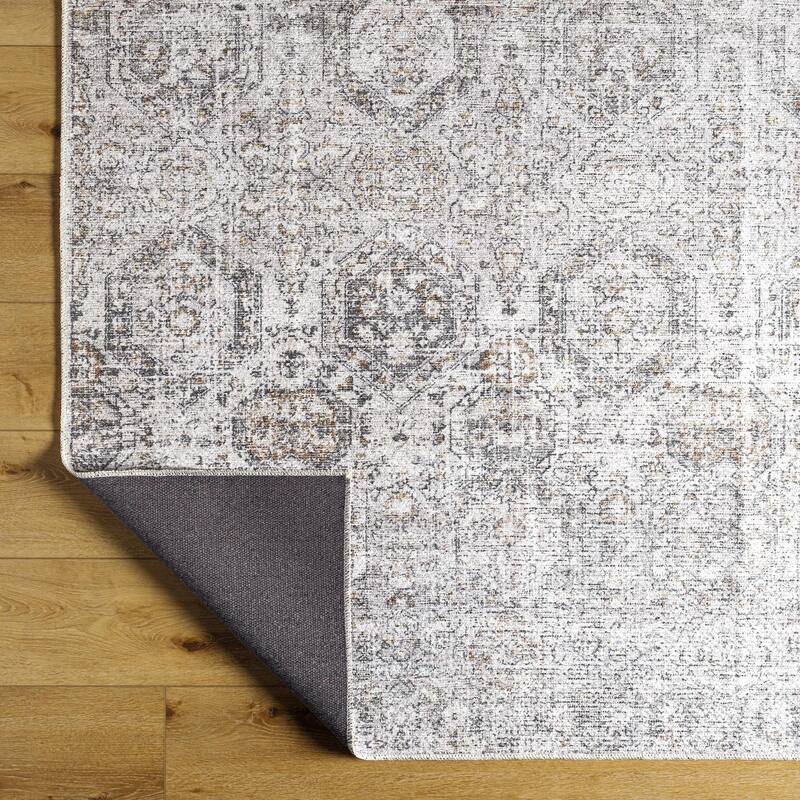 Livabliss Vinny Washable Traditional Area Rug