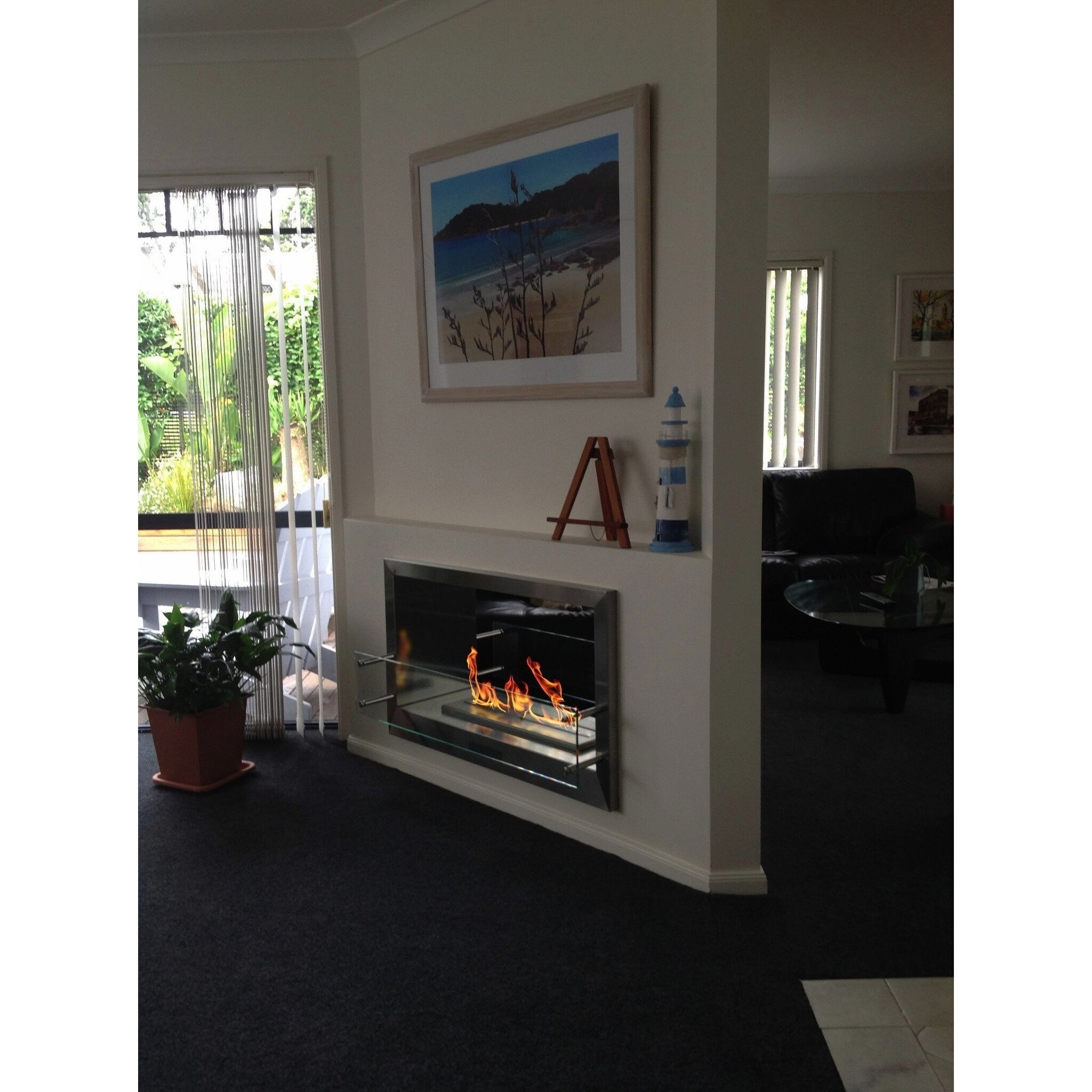 Shop Bio Flame 38 Firebox Double Sided Ss Fireplace W 16 Burner
