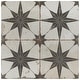 preview thumbnail 4 of 16, Merola Tile Kings Star Nero 17-5/8" x 17-5/8" Ceramic Floor and Wall Tile