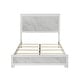 preview thumbnail 4 of 7, Furniture of America Loris Modern White Kids Panel Bed with Faux Marble Headboard