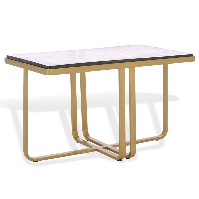 SAFAVIEH Couture Dominic Glass Top Coffee Table - 30"W x 18"D x 18"H