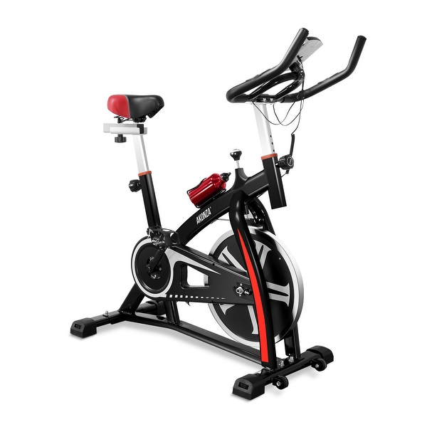 Akonza Fitness Stationary 40lbs Flywheel Indoor Cycle Trainer Bicycle Exercise Cycling Health Workout Black Bed Bath Beyond 17309218