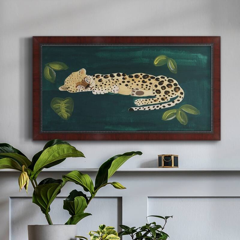 Lethargic Leopard II Premium Framed Canvas- Ready to Hang