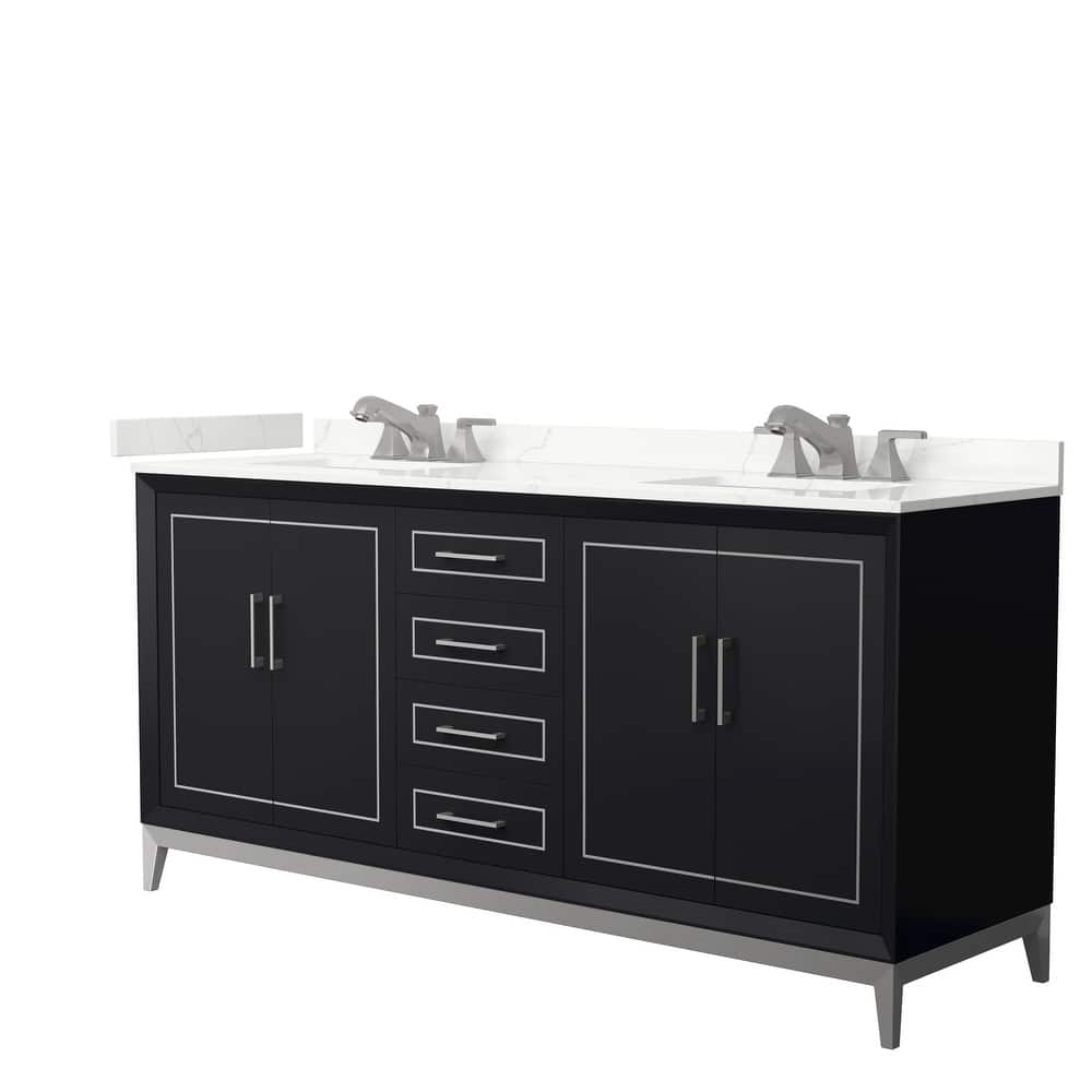 Marlena 72-inch Double Vanity, Quartz Top