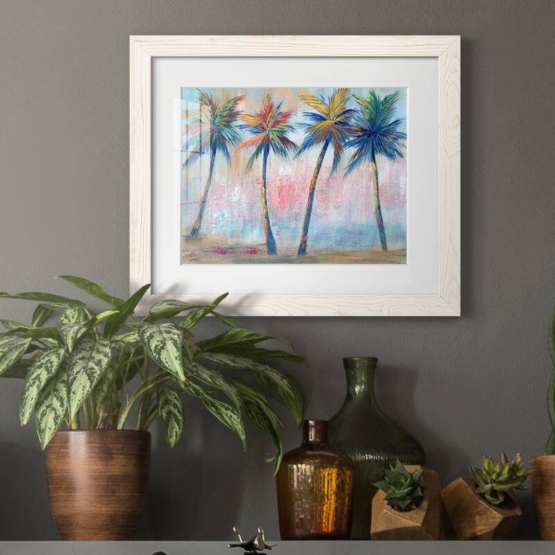 Color Pop Palms-Premium Framed Canvas - Ready to Hang