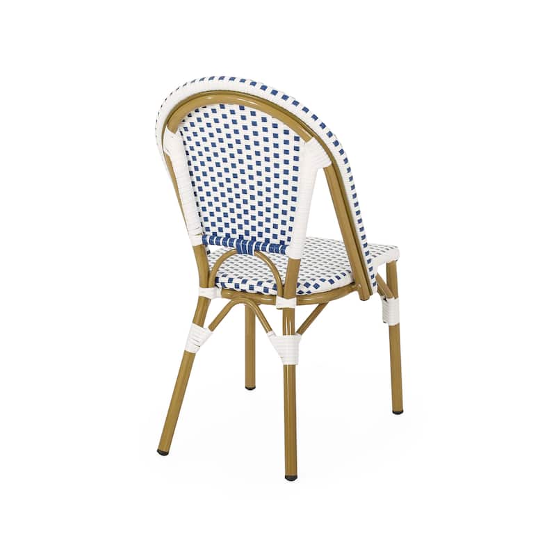 Elize Outdoor French Cafe Chairs (Set of 4) by Christopher Knight Home