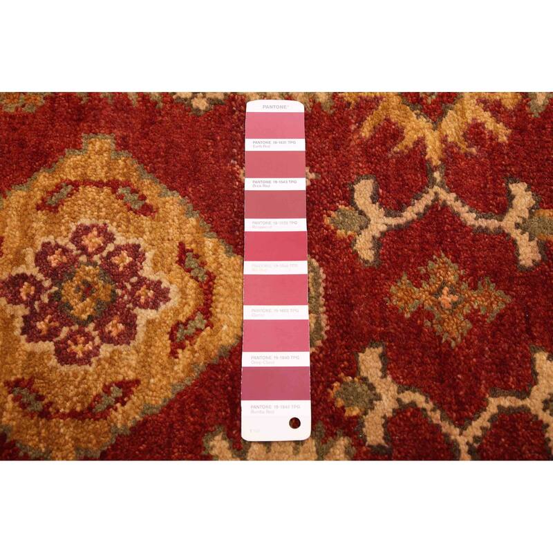 ECARPETGALLERY Hand-knotted Finest Agra Jaipur Dark Red Wool Rug - 8'9 x 11'7